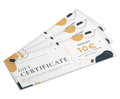 Certificate for 10,00 €