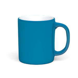 Turquoise chameleon mug
