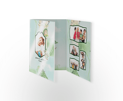 Folding Photobook with glossy cover and matte contents